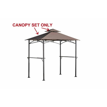 Sunjoy Replacement Canopy set for L-GZ238PST-6D Grill (Best Selling Home Decor Gazebo)
