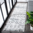 thumbnail image 3 of SAFAVIEH Montage Elijah Geometric Indoor/Outdoor Area Rug, Grey/Ivory, 9' x 12', 3 of 10
