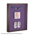 thumbnail image 2 of ArtToFrames 16x16 Inch Shadow Box Picture Frame, with a Verlinga Brown 1 Wide Shadowbox frame and Grape Mat Backing (4656), 2 of 7