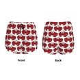 thumbnail image 6 of Uemuo Cute Red Crab Pattern Women's Athletic Shorts High Waisted Running Shorts with Liner Pockets Gym Elastic Workout Shorts-X-Large, 6 of 9
