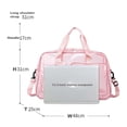 thumbnail image 2 of Backpacks for Women Clear Gym Beach Transparent Tote Backpack Large Capacity Travel Daypack Purple One Size, 2 of 2