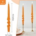 thumbnail image 6 of FCMSHAMD 9.3 Inch Spiral Taper Candles Set of 4 Burn Time 6 H Unscented Smokeless for Wedding Dinner Decoration Candle Sticks, 6 of 6