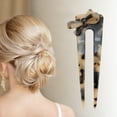 thumbnail image 2 of Unique Bargains 1 Pc Chignon Pin Bow Hair Hairpin for Women Beige Black, 2 of 5