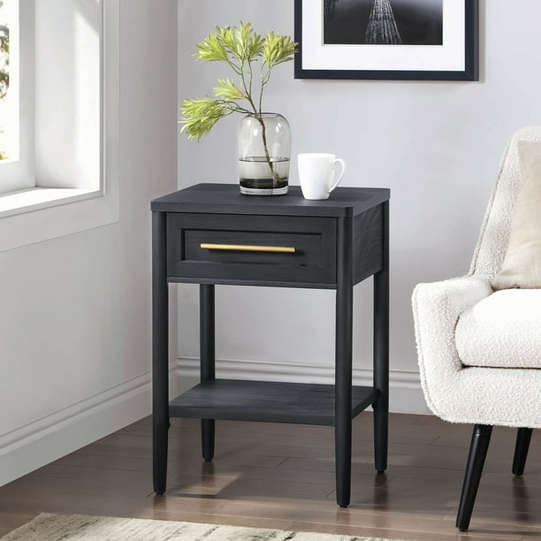 Better Homes & Gardens Oaklee Square End Table with Small Storage ...