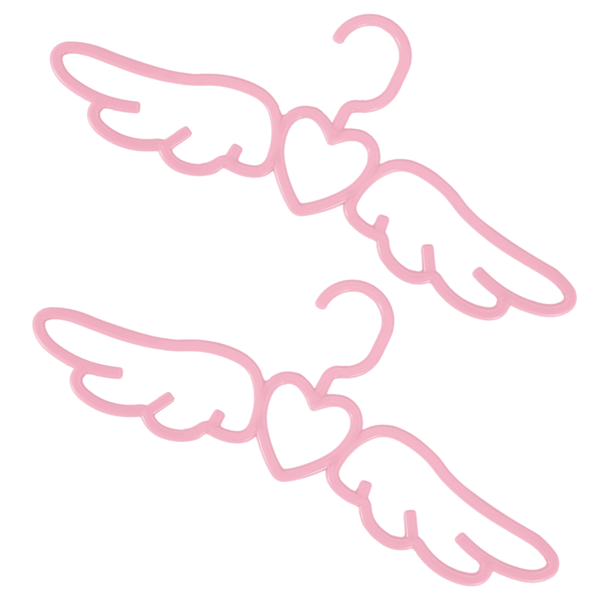 40 Pcs New Design Fly Angel Plastic Clothes Shirt Hanger, Cute Pretty Pink Loving Heart Scarf Underwear Hanger Rack