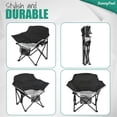 thumbnail image 5 of Oversized Camping Chair Heavy Duty Folding Moon Chair Large Sofa Chair for Adults 500 LBS Portable Camp Lawn Chair with Storage Bag for Beach, Trip, Lawn, Outdoor Camp for Adults & Carry Bag, 5 of 6