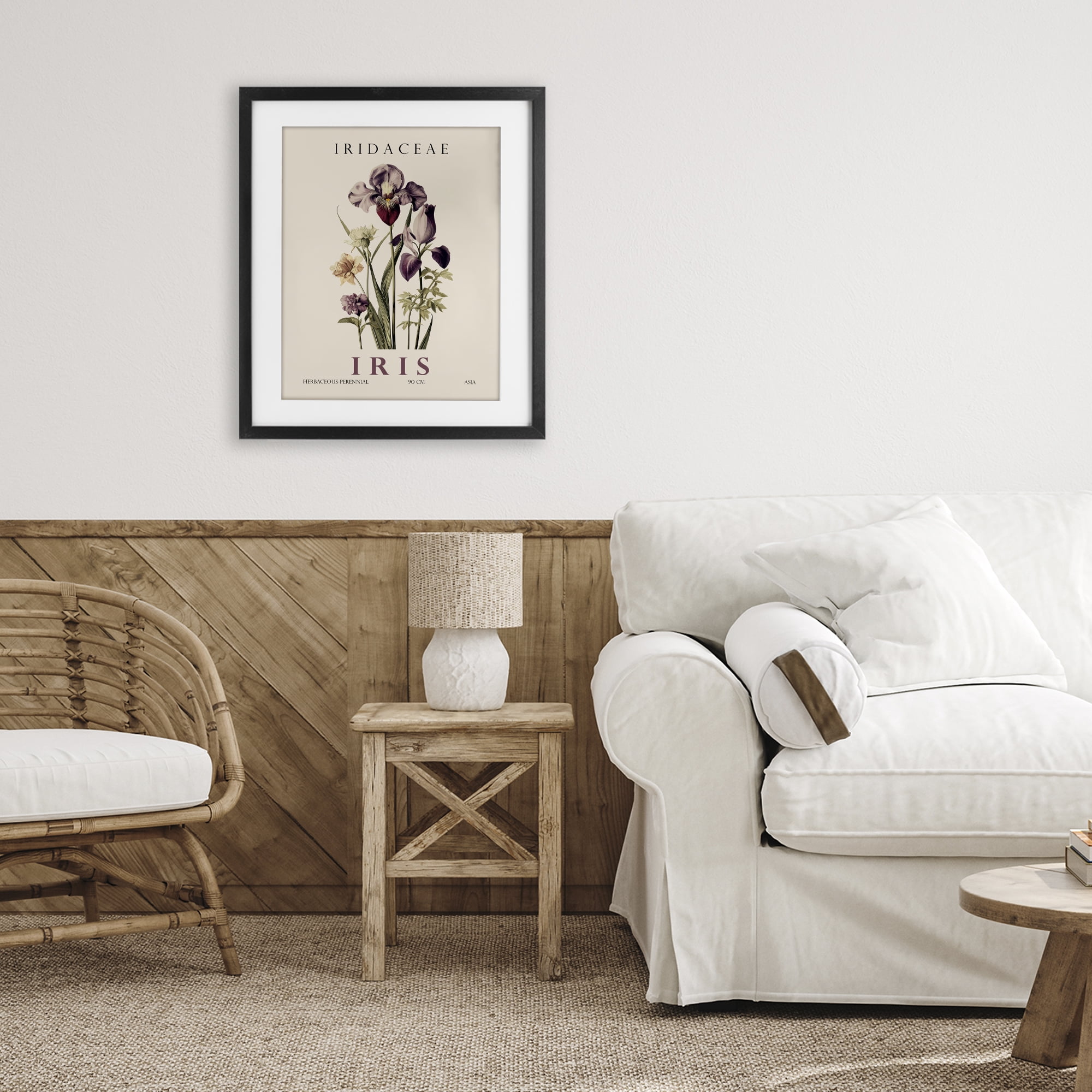 Stupell Industries Natural Iris Bundle Black Framed Print Under Glass, design by Christopher Giampietro