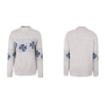thumbnail image 4 of Blouse Décontractée à Manches Longues Croisées Col Rond avec Poche Imprimée Neige Aguichant pour Femmes Automne Hiver, 4 of 4