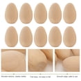 thumbnail image 6 of SENSETH 10Pcs Smooth Wood Craft Eggs for Easter Ready to Paint Unfinished Wooden Eggs, 6 of 8