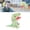 Green, variant on Yajisi 11.8in / 30cm Plush Dinosaur Hand Toy Movable Mouth Soft T-Rex Animal Puppet for Children Adults Pretend Play Blue