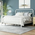 thumbnail image 6 of Hillsdale Furniture Kirkwood Classic Metal King Bed with Frame, Soft White, 6 of 16