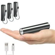 4 Pack USB Rechargeable LED Mini Flashlights 150 Lumens 14500 Battery Includes,3 Modes Small Pocket  Torch