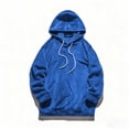thumbnail image 5 of Kakii Men's Hoodie and Shorts Set, Matching Long Sleeve Pullover Hoodie & Elastic Waist Shorts, Casual Two-Piece Loungewear, 5 of 9
