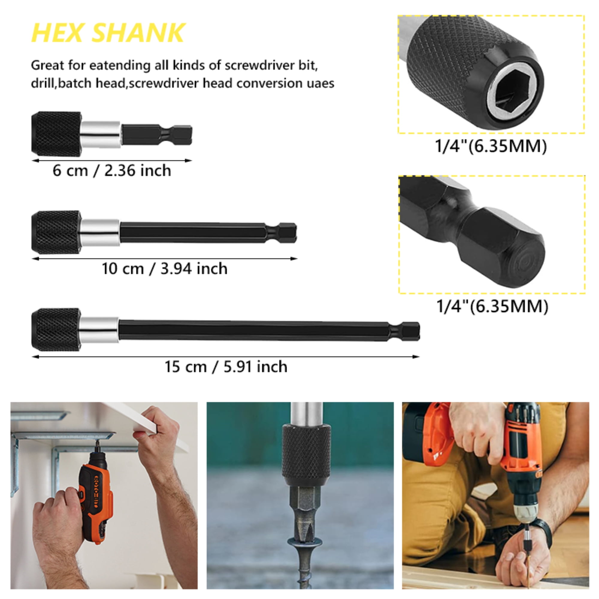 Flexible Drill Bit Extension Set, Includes 105° Right Angle Drill, Bendable Drill Extension, 3pcs Universal Socket Adapter Set, 6pcs Drill Bit Holder, Screwdriver Bit Kit