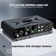 thumbnail image 4 of External Sound Card Mixer USB Computer Driver-Free Sound Card High Sampling Rate Small Mixer for Live Streaming, Guitar,1 x Sound Card Mixer,Black, 4 of 10
