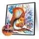 thumbnail image 5 of Pintura de diamante 5D DIY, taladro redondo completo, Kit de ardilla nevada, decoración del hogar, 30x30cm, 5 of 9
