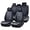 Black, variant on for Volkswagen Tiguan 2009-2025 Car Seat Covers, Gray Car Seat Covers, Waterproof PU Leather, Full Set of 5 Seats, Wear Resistance, Non-Slip, Suitable for All Seasons