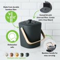 thumbnail image 4 of Bamboozle Food Composter, Indoor Food Compost Bin for Kitchen (Graphite), 4 of 4