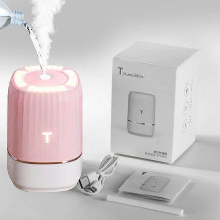 

BCZHQQ Luminous Aroma Humidifier - USB Mini Car Home 280ml Capacity 35ml H Spray Pink 4.72x3.14 Portable Gift with Color Lights