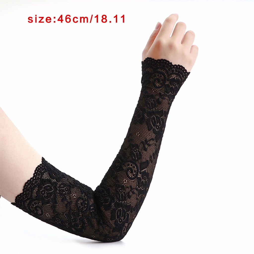 OOKWE Sun Protection Lace Arm Sleeves 