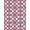 Pink Purple, Pattern 3, variant on ODIKA Bouquet Ornate Damask Border Botanical Trailing Pink Vintage Refined Structured for Entryway, Kitchen, Mudroom, Stain Resistant Flatwoven