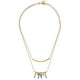 thumbnail image 1 of s Mujeres Capas Dobles Colr De Pers De Color Turquesa Colgante Zulema collar de oro, 1 of 7