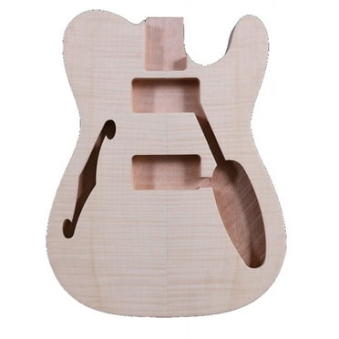 Siemonic Mahogany Guitar Body Maple Cap Semi-hollow Humbucker Pickup TELE Style DIY