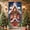 A, variant on Holiday Door Decoration Christmas Door Cover 35x71 Inches Santa Claus Design Festival Party Decor Front Door Decorations Seasonal Home Decor Polyester Material Easy Installation