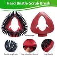 thumbnail image 3 of 5-Pack Replacement Heads Compatible with O-Cedar EasyWring System, 2 Mop Heads 1 Scrub Brush and 2 Chenille Dusters Only Fits Triangle Spin Mops, 3 of 7