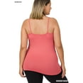 thumbnail image 3 of Zenana Women & Plus Seamless Triple Criss Cross Front Long Cami Tank Top, 3 of 3
