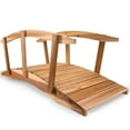 thumbnail image 1 of All Things Cedar 8-ft Garden Bridge with Side Rails, 1 of 3