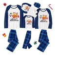 thumbnail image 3 of Pijamas familiares a juego de Navidad, diseño exclusivo de Papá Noel y muñeco de nieve, caja de regalo de Feliz Navidad, conjunto de pijamas azules, 3 of 3
