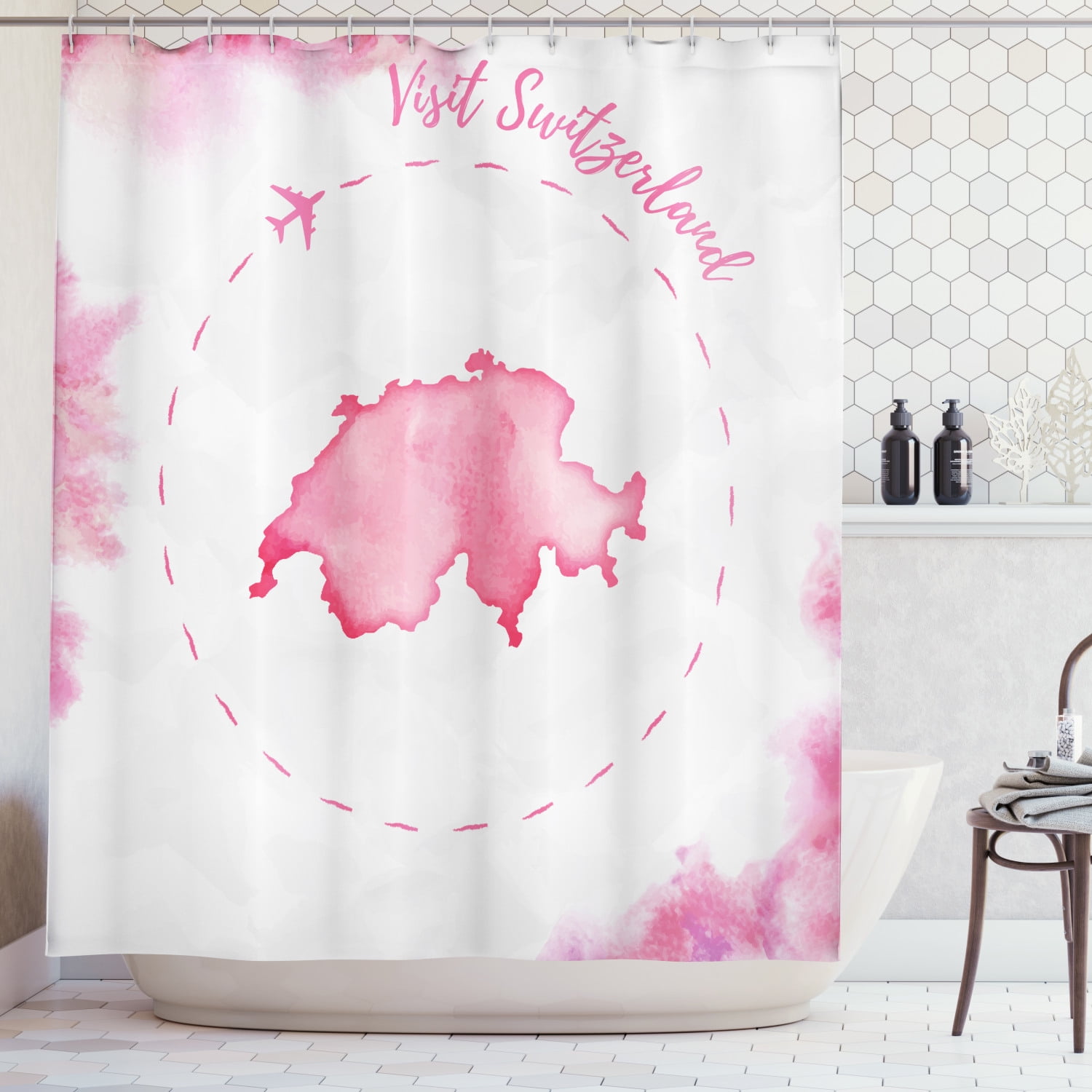 Paint Stains Fabric Bathroom Set, How To Paint A Fabric Shower Curtain