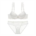 thumbnail image 1 of Women Lace Lingerie Bra and Panty Set Two Piece Underwire Push Up Bra and Panty Sets, 1 of 6