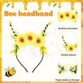 thumbnail image 7 of 6PCS Bee Costume for Women, Black and Yellow Tutu Striped Socks Bee Headband and Necklace Face Stickers for Halloween Carnival Cosplay Party, 7 of 7
