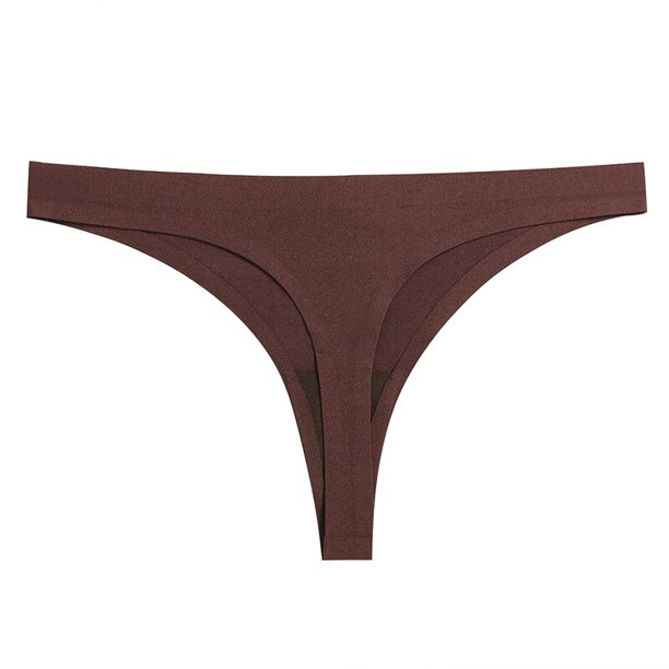 TrowBridge-bragas lisas simples para mujer, Tanga Sexy sin costuras, ropa interior para niña, lencería amigable con la piel, calzoncillos de satén de seda