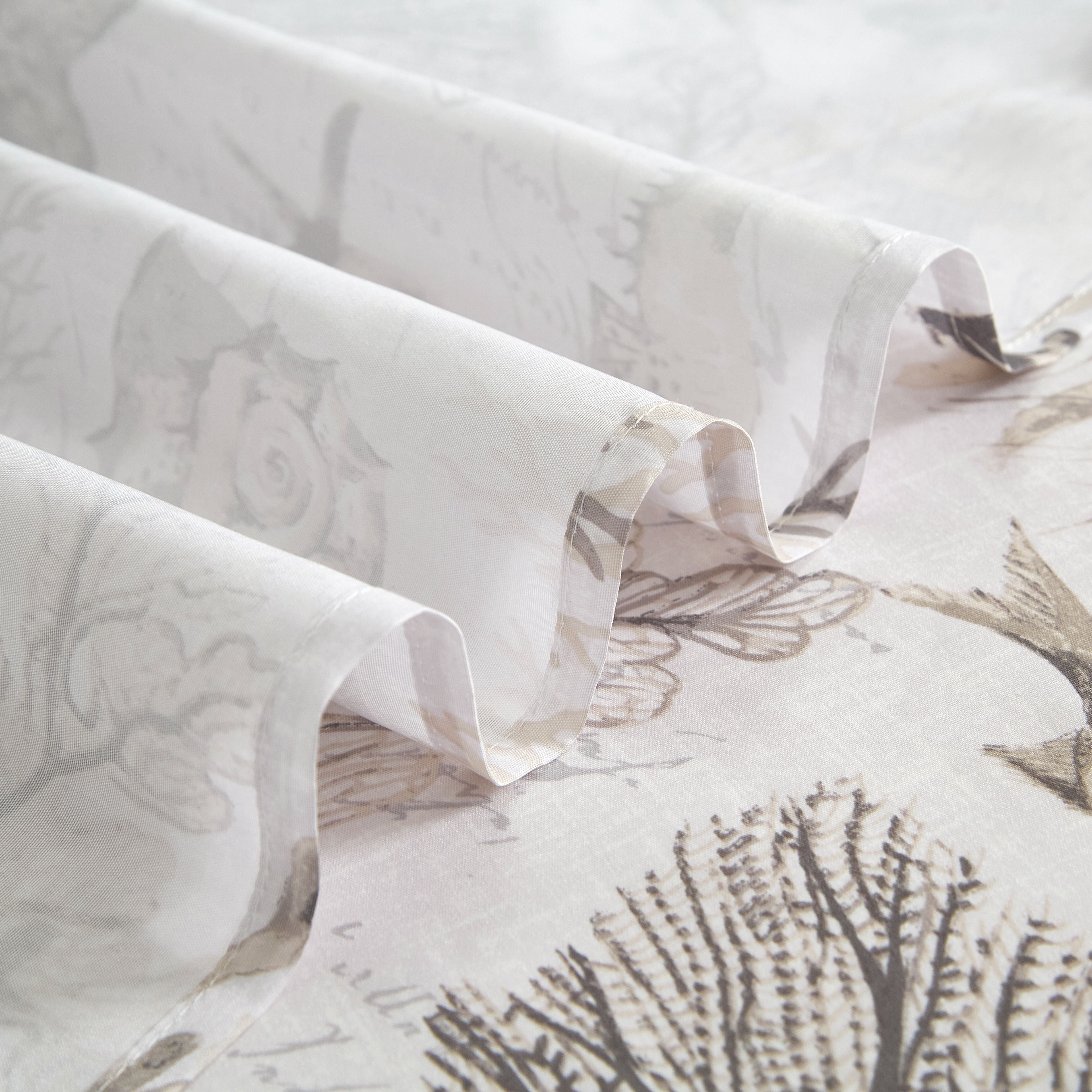 Mainstays Coastal Stone Shower Curtain (Set of 15)