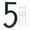 5, variant on Large 5.6\" Modern Floating House/Door Numbers 12mm Brushed Stainless Steel