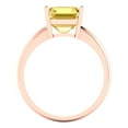 thumbnail image 4 of 2.5 ct Asscher Cut Natural Citrine Solitaire Engagement Ring for Women in 18K Rose Gold, 4 of 5