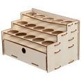 thumbnail image 1 of Miangastore Artist Brush Paint Tube Organizer Rack Double-Layer Storage Display Stand, 1 of 8