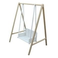 thumbnail image 3 of yotijay 1/12 Patio Swing DIY Accs for Window Display DIY Model Landscape Decorations wood and white, 3 of 9