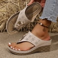thumbnail image 5 of YLYL Orthopedic Sandals for Women Flip Flops Comfort Casual Arch Support Open Toe Summer Beach Slippers, 5 of 8