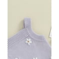 thumbnail image 5 of Baby Girls Summer 2 Piece Outfit Daisy Pattern Knitted Tank Tops and Elastic Shorts Set, 5 of 8