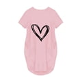 thumbnail image 5 of Robe d'Été pour Femmes 2024 Mode Grande Taille Décontractée Ample Imprimée Robe Manches Courtes Col en V Robe 50 % de Réduction!, 5 of 5