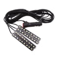 thumbnail image 2 of Kit de 4 tiras de luces LED de 9 ambientes/iluminación debajo del tablero para coche y SUV Blanco, 2 of 8