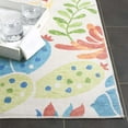 thumbnail image 5 of SAFAVIEH Malibu Jovana Floral Polyester Machine Washable Area Rug, Beige/Blue, 4' x 6', 5 of 12