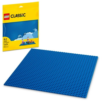 LEGO Classic Blue Baseplate 11025 Building Kit; Square 32x32 Landscape for Open-Ended, Imaginative Building Play; Can be Given as a Birthday, Holiday or Any-Day Gift for Kids Aged 4 and up (1 Piece)