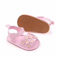 thumbnail image 6 of Otqutp Kids Fashion Shoes Baby Girls PU Leather Soft Open Toe Summer Sandals Flower Princess Flat Shoes For Summer, 6 of 8