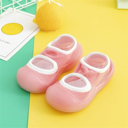 

eczipvz Toddler Shoes Toddler Kids Baby Boys Girls Shoes First Walkers Cute Soft Antislip Wearproof Socks 12 Month Girl Shoes (Pink 24 Toddler)