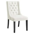 thumbnail image 2 of Modway Baronet 20" Tufted Velvet Dining Chairs in White/Black (Set of 2), 2 of 8